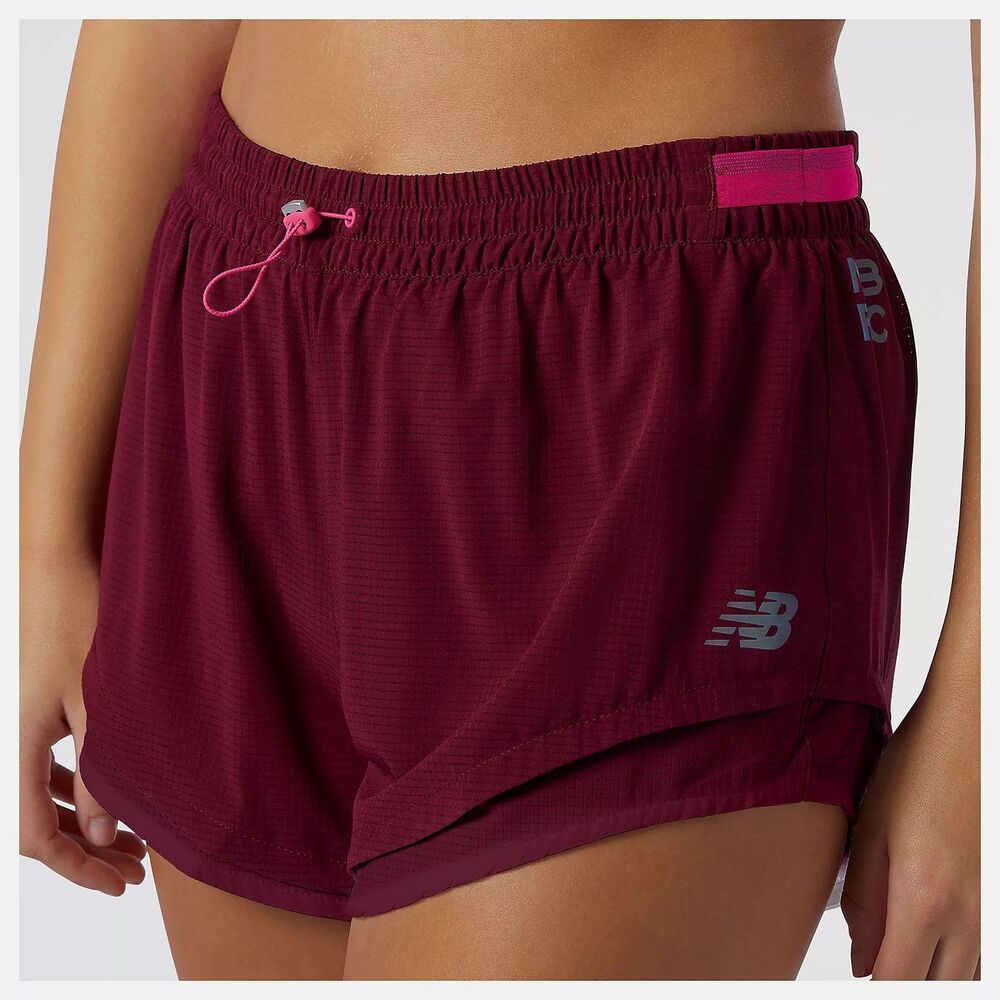 New Balance Q Speed Fuel Short XL Color Garnet